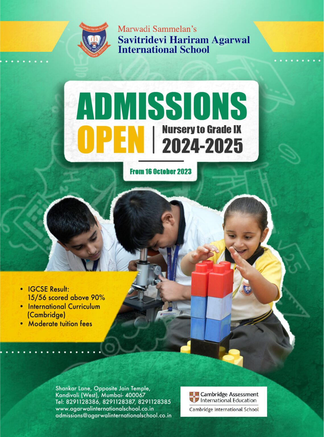 Admissions open 20242025 Hariram School